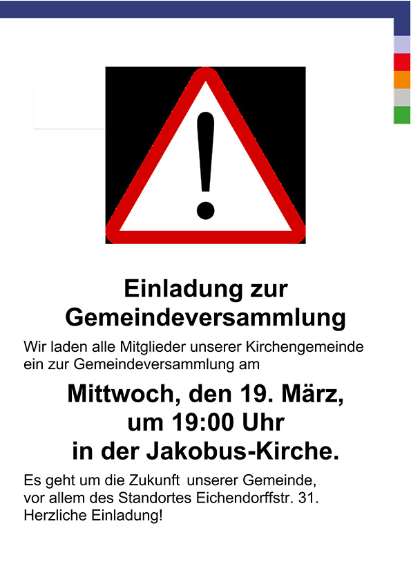gemeindeversammlung end